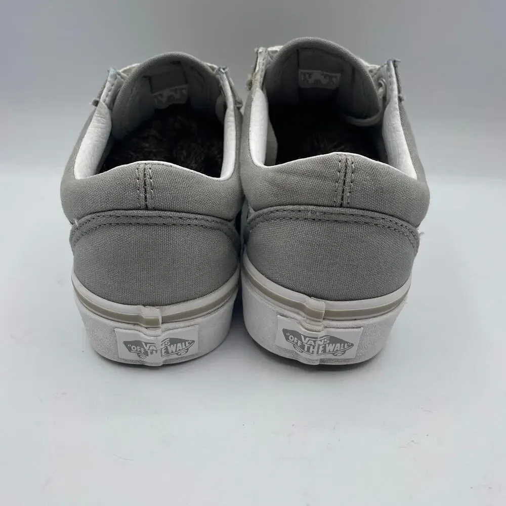 Vans Ward Skate Canvas Shoes Gray Taupe Casual Low Womens Size 5